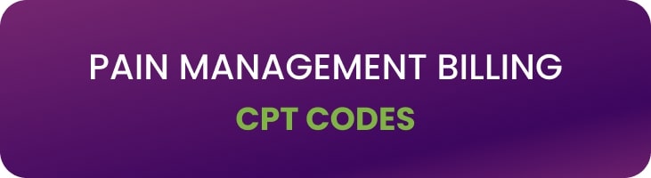 pain management billing cpt codes