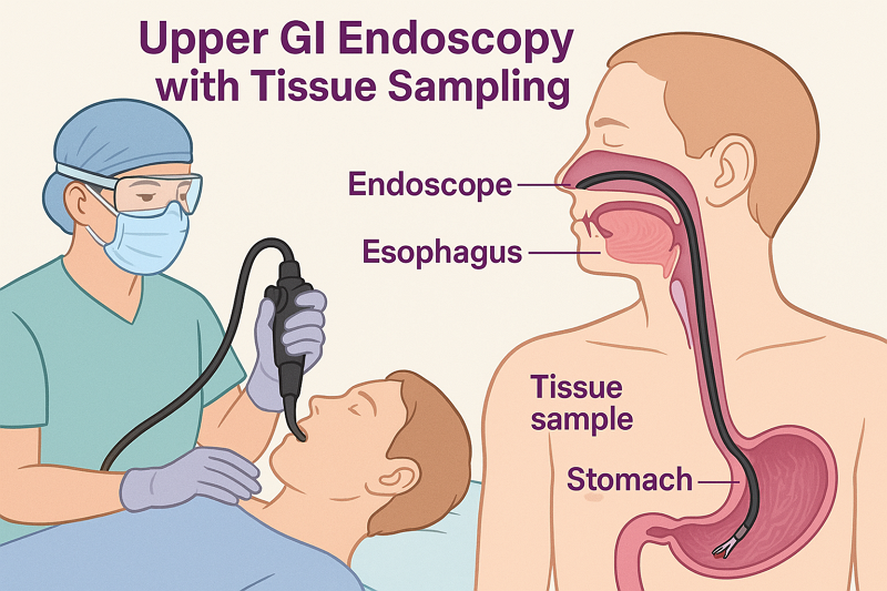 Upper GI Endoscopy for GI surgical center billing