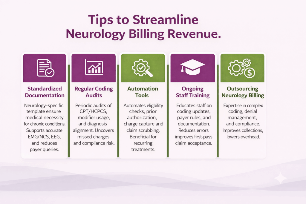 Tips to streamline Neurology billing revenue