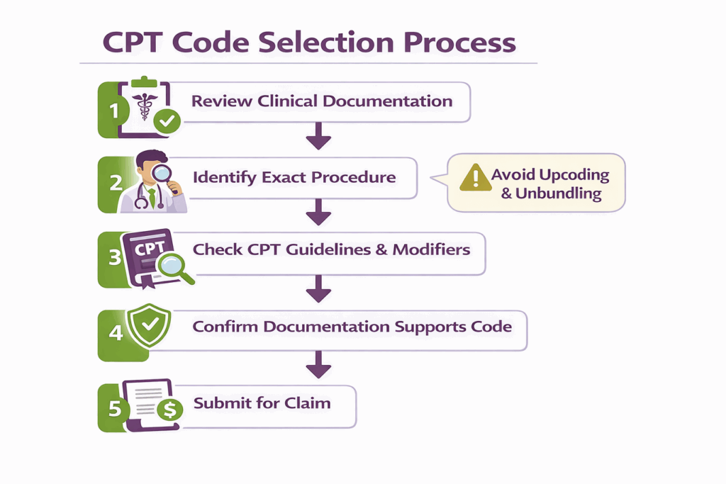 CPT code selection