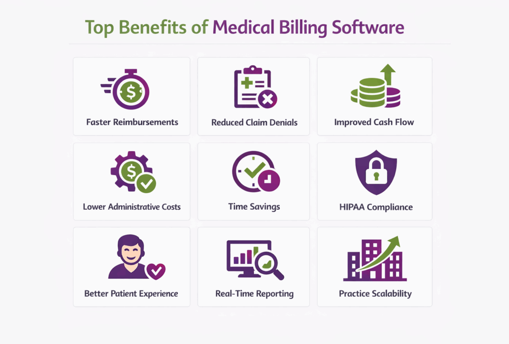 top benefits of medical billing software