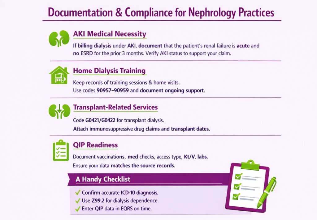 Documentation & Compliance for Nephrology Practices