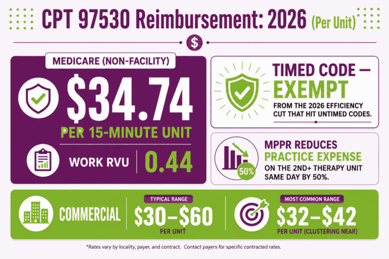 CPT Code 97530: Description, Cost, Scenarios, and Rules