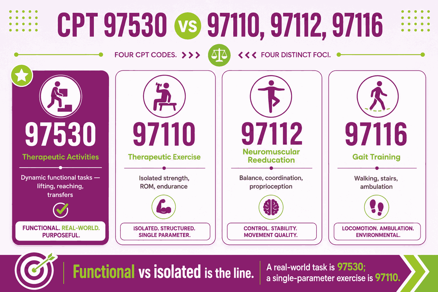 CPT Code 97530: Description, Cost, Scenarios, and Rules
