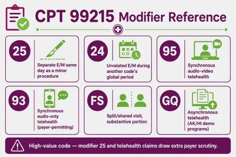 CPT Code 99215: Description, Cost, Scenarios, and Rules
