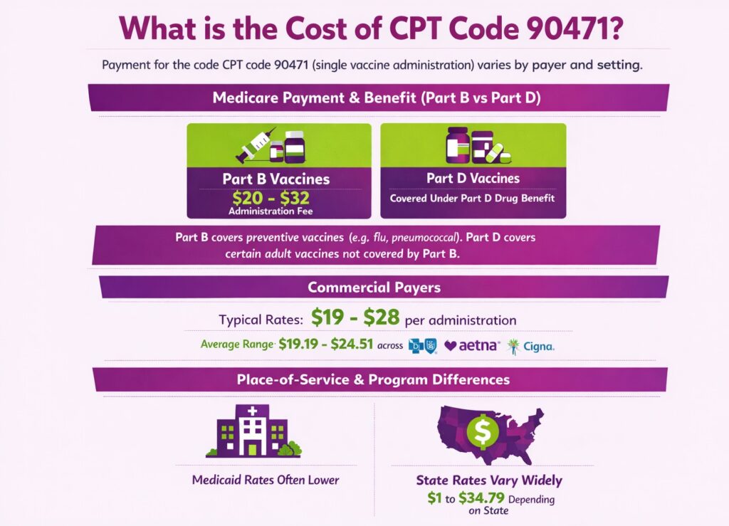 medicare and commerical cost of cpt code 90471
