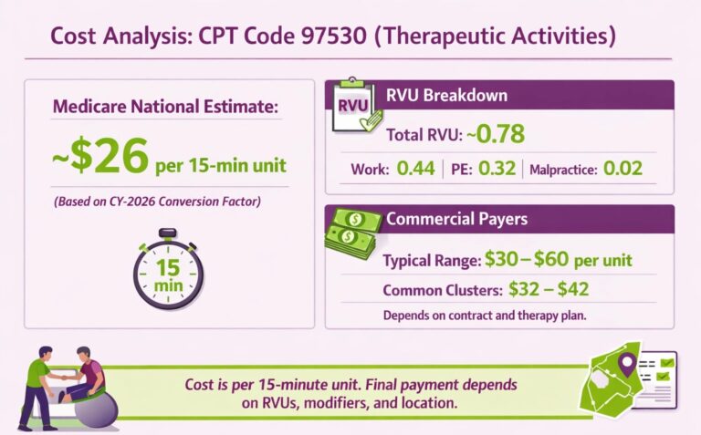 CPT 97530: Description, Cost, Scenarios, and Rules