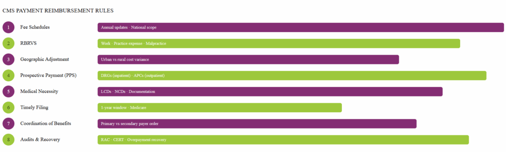CMS Payment Reimbursement Rules