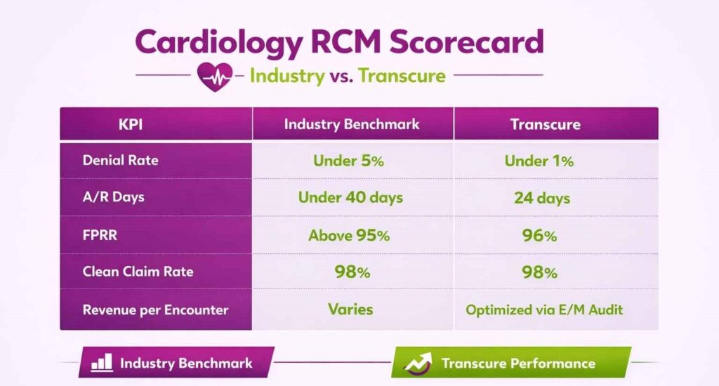 Cardiology RCM scorecard