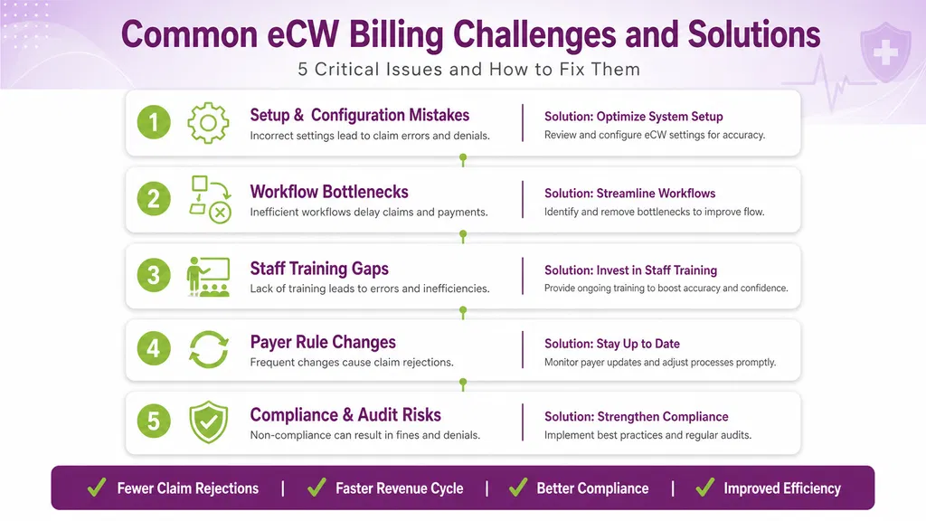 Common eCW Billing Challenges and solutions