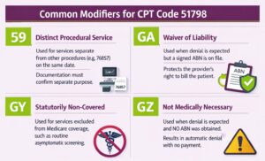 CPT Code 51798: Description, Cost, Scenarios, and Rules