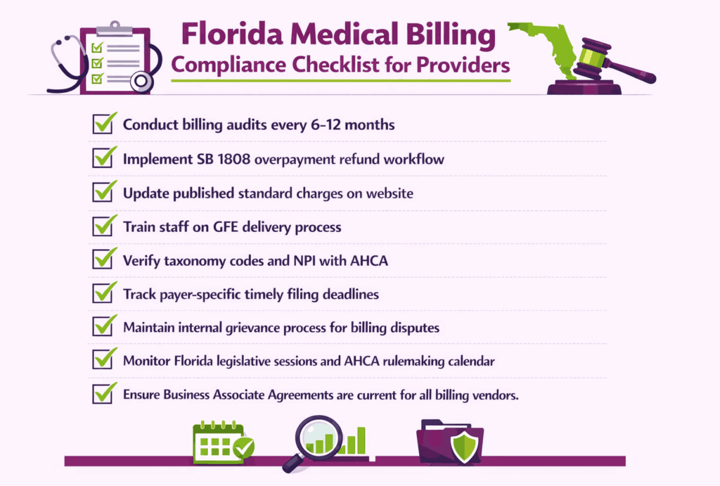 Florida Medical billing checklist