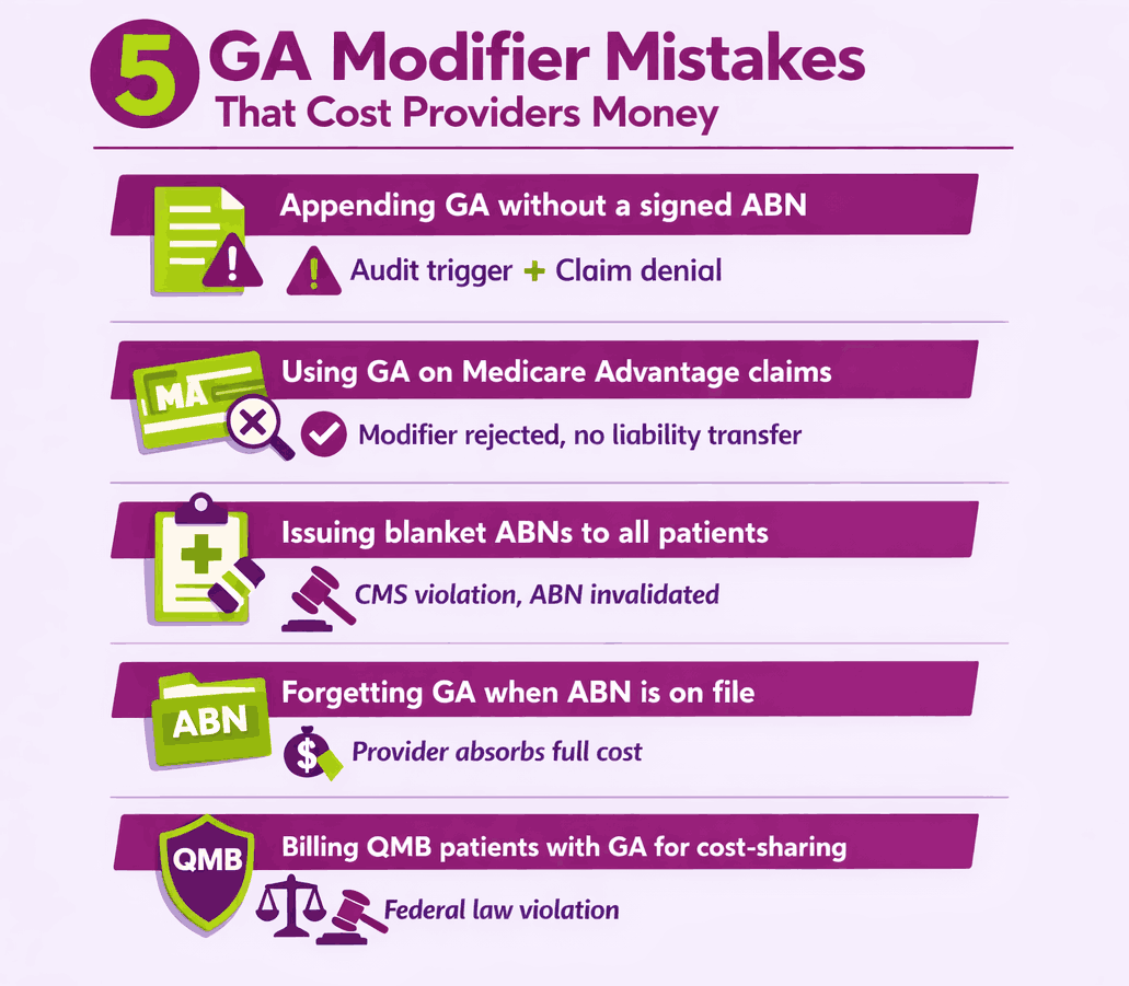 Ga Modifier Definition GA Modifier in Medical Billing: Definition, Usage & Guide (2026)