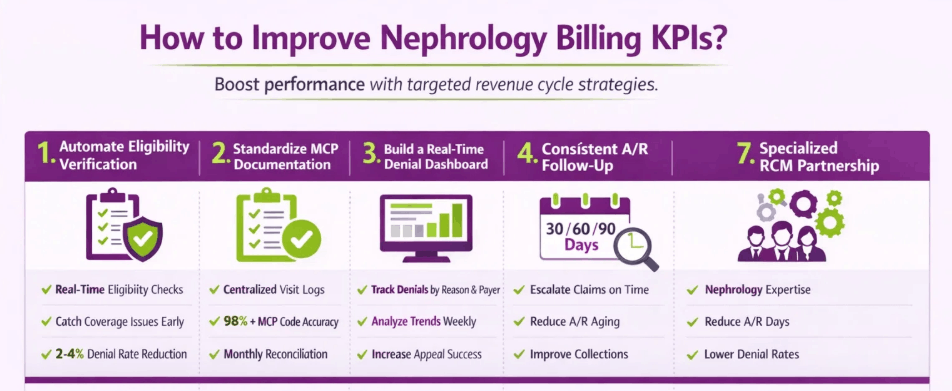 Steps to improve Nephrology Billing KPIs