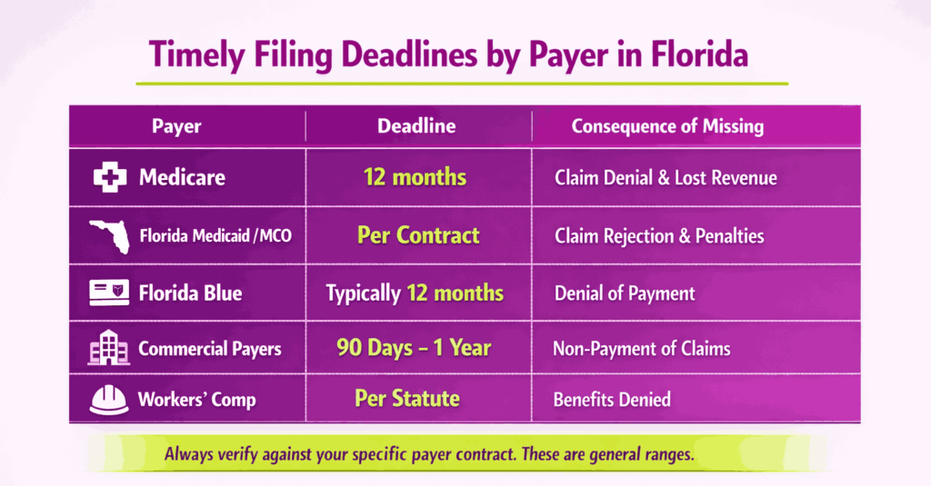 Timely Filing Deadlines in Florida