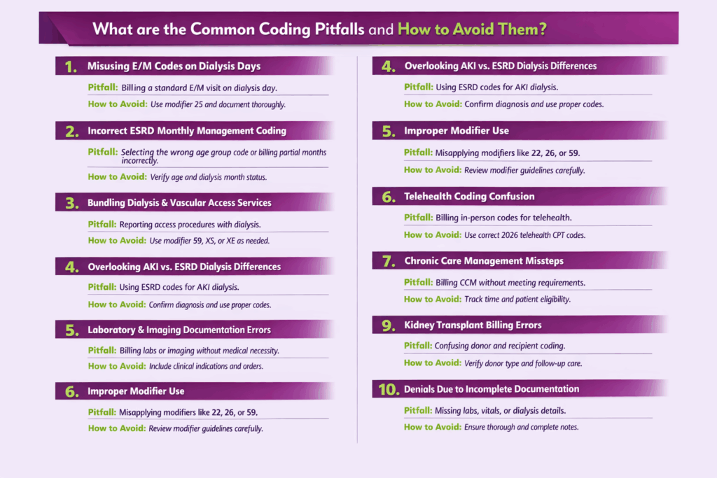 Common Nephrology coding paitfalls and how to avoid them