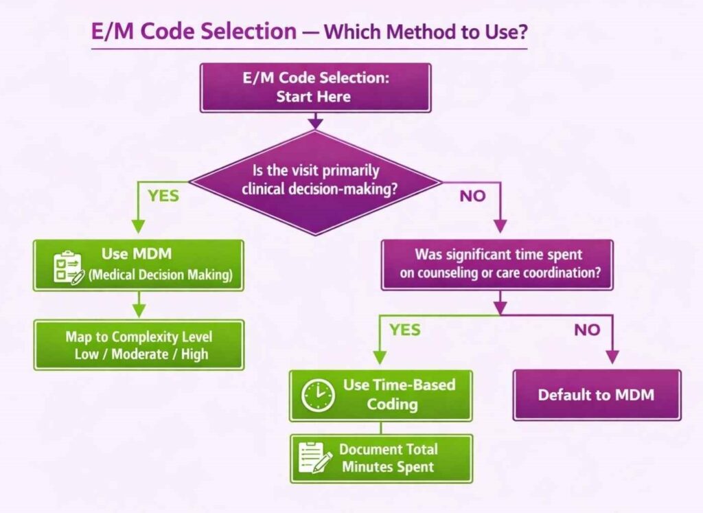 Which is mode to use EM code selection