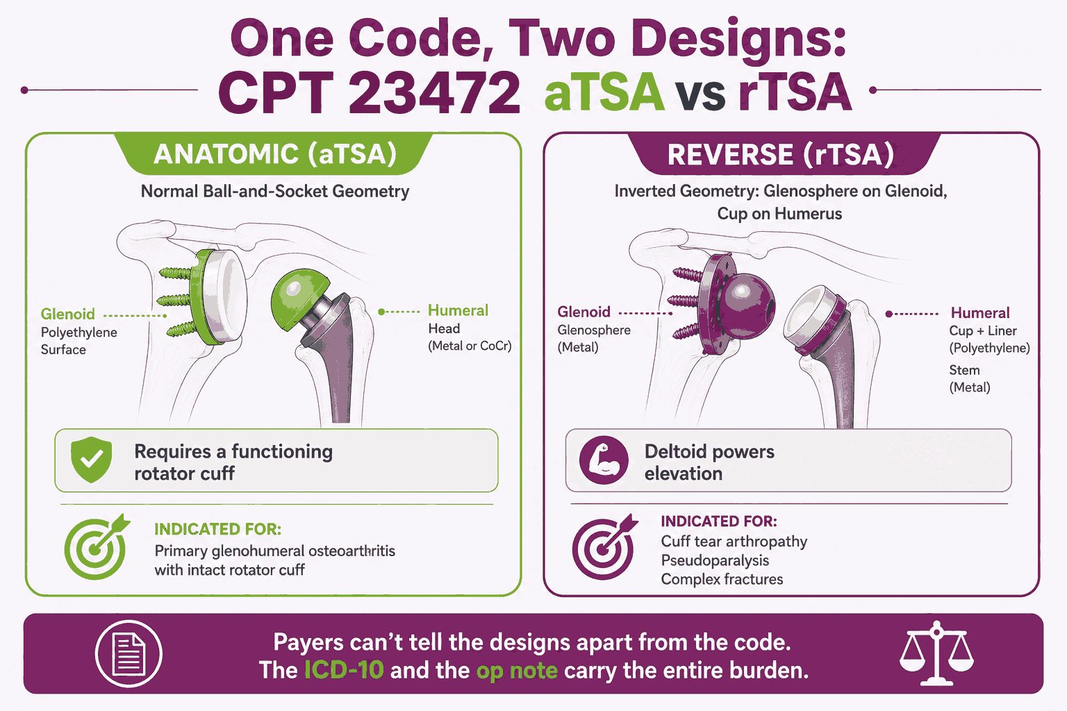 CPT Code 23472: Description, Cost, Scenarios, and Rules