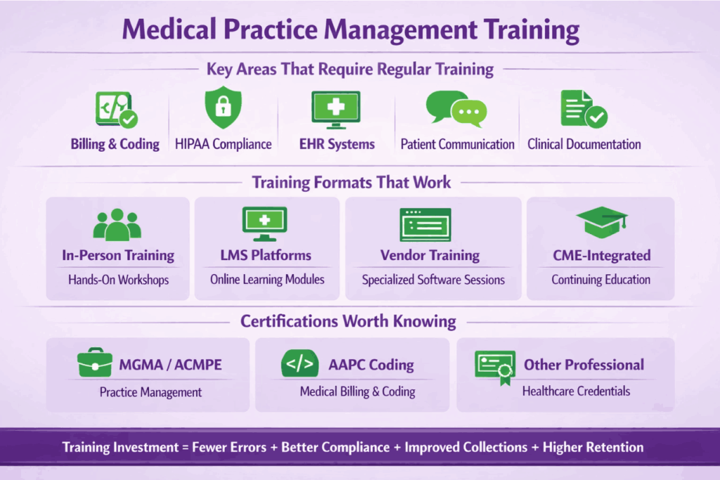 Medical practice management training
