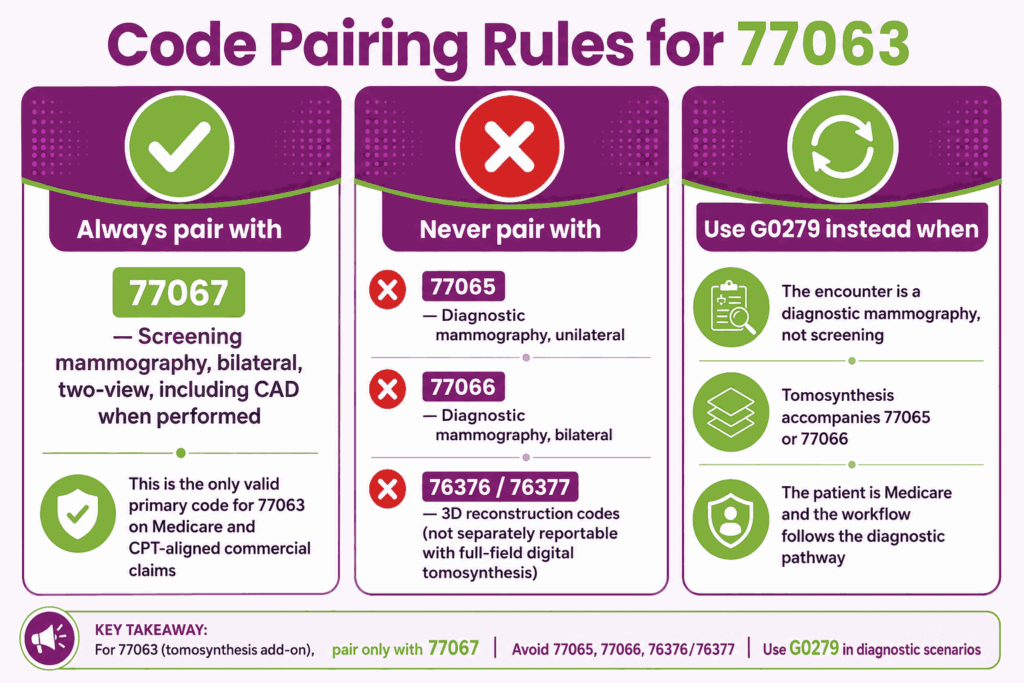 Code Pairing Rules for 77063