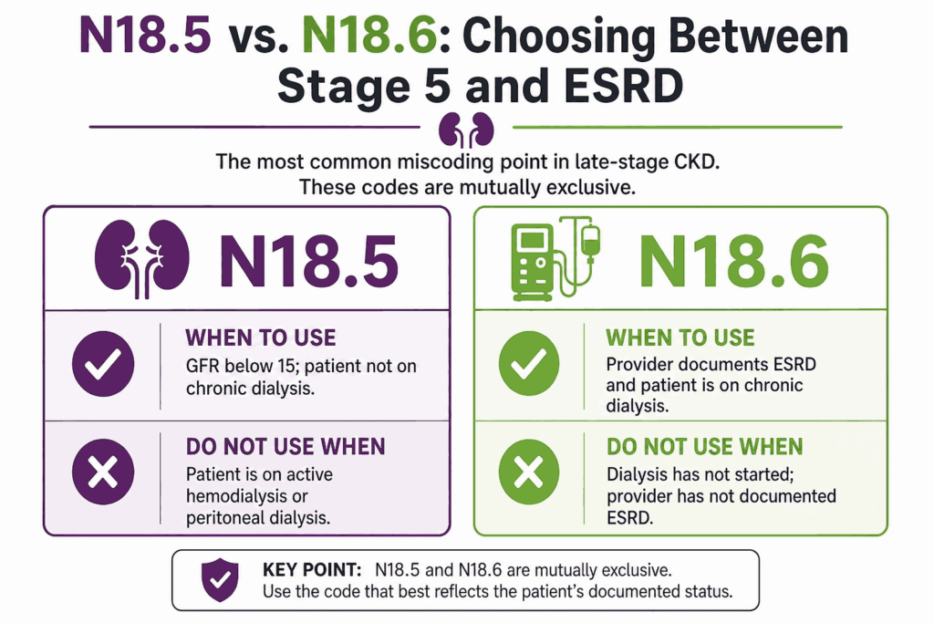 N18.5 vs N18.6 Choosing Between ESRD