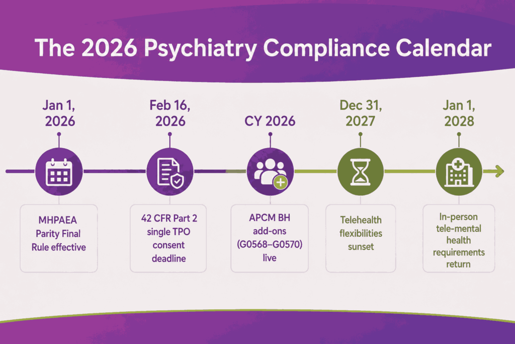 The 2026 Psychiatry Compliance Calendar