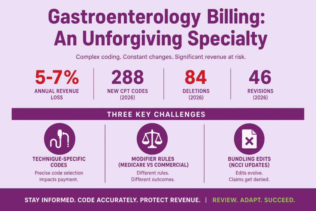 reasons gastroenterology billing demands more attention