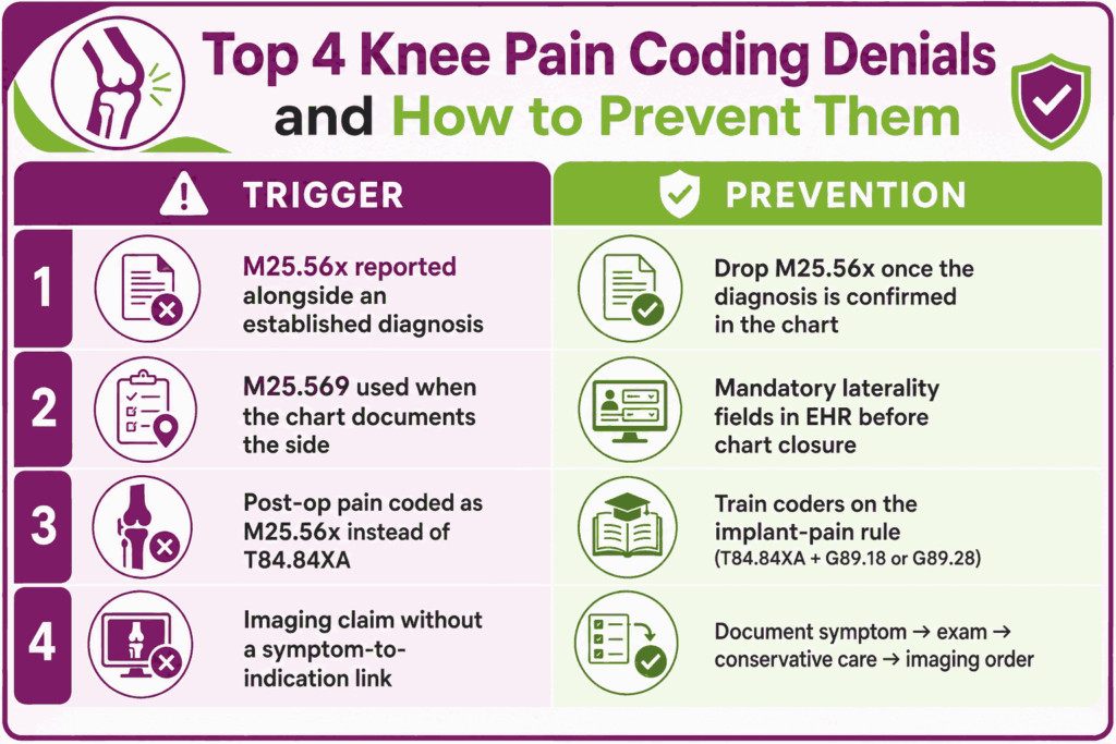 top 4 knee pain top denial triggers prevention