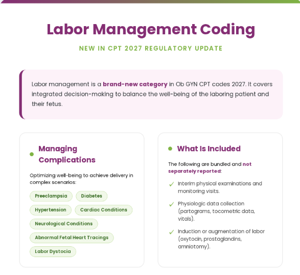 labor management coding new in cpt regulatory update