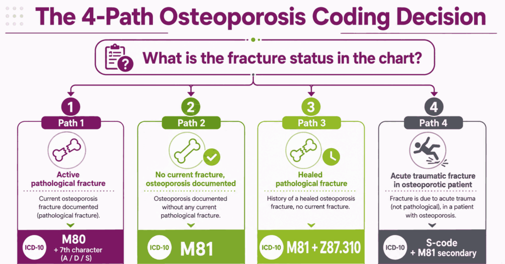 osteoporosis coding 4 path decision