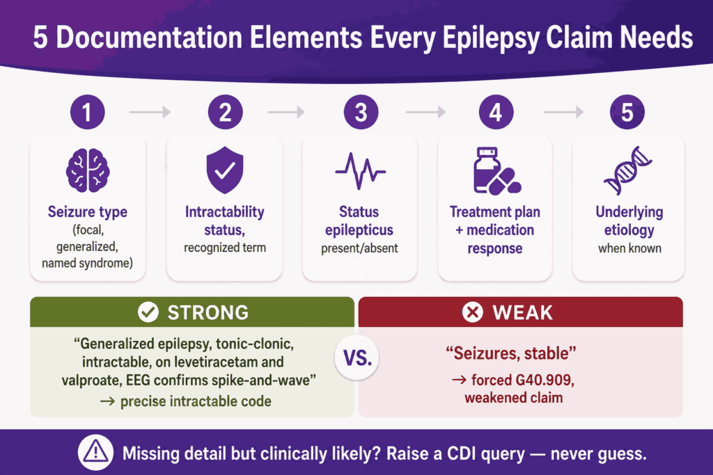 5 Documentation Elements Every Epilepsy Claim Needs