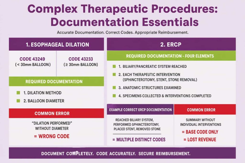 Complex therapeutic procedures documentation essentials