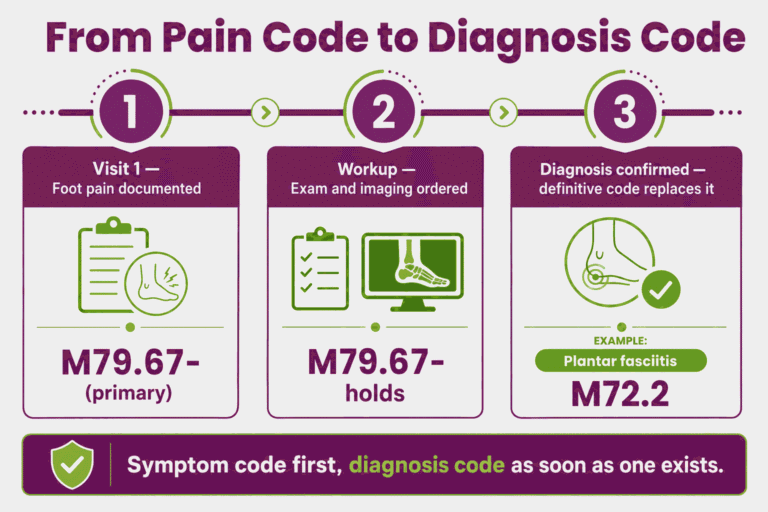 Foot Pain ICD-10 Codes (M79.67-): Right, Left & Toe Pain Guide