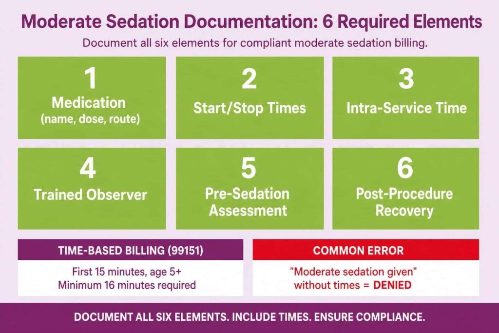 Moderate sedation documentation for gastroenterology