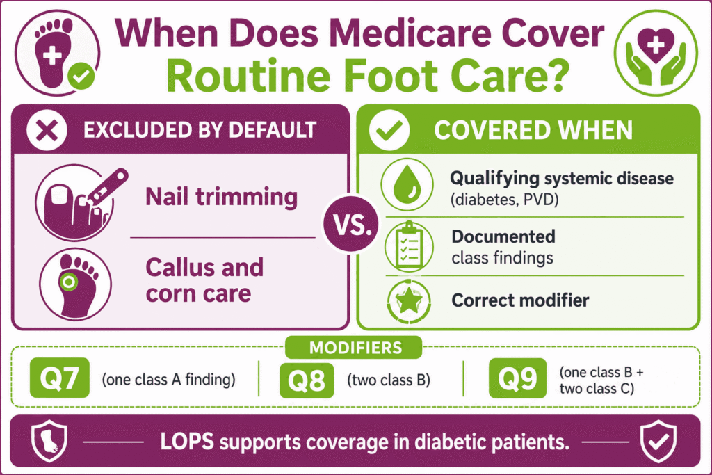 The Medicare cover routine foot care