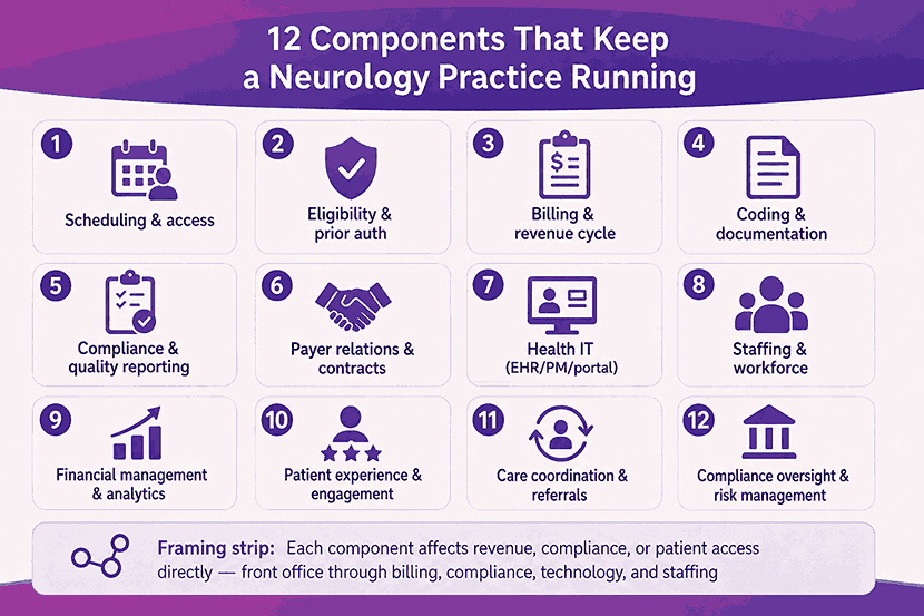 12 Components That Keep a Neurology Practice Running