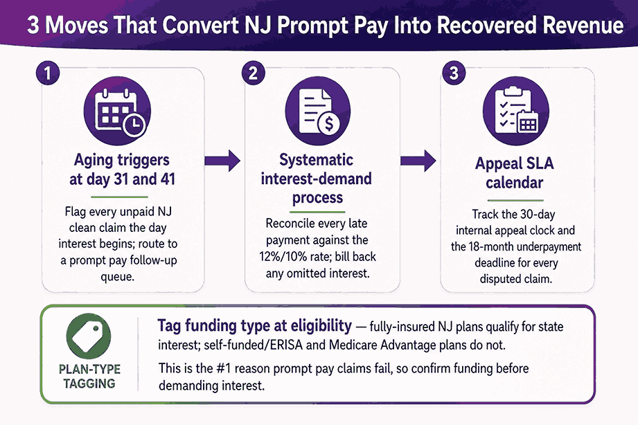 3 Moves That Convert NJ Prompt Pay Into Recovered Revenue