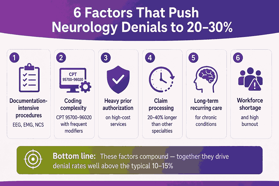6 Factors That Push Neurology Denials to 20-30%