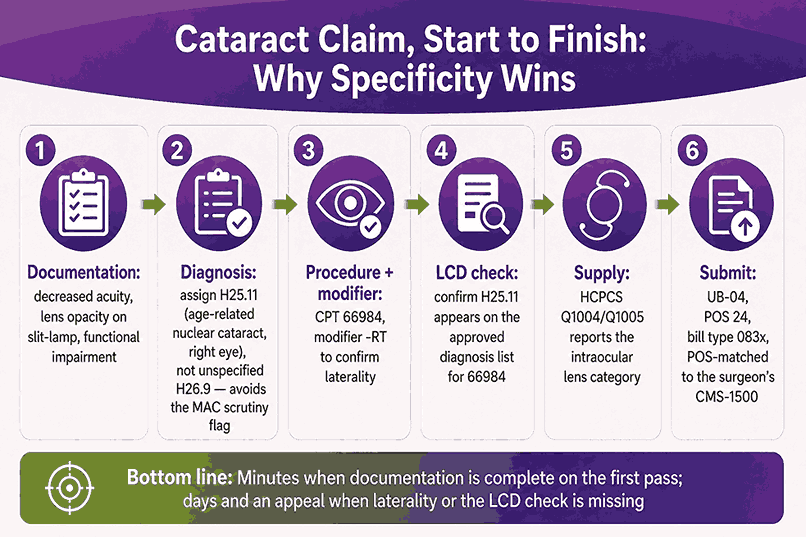 Cataract Claim, Start to Finish Why Specificity Wins