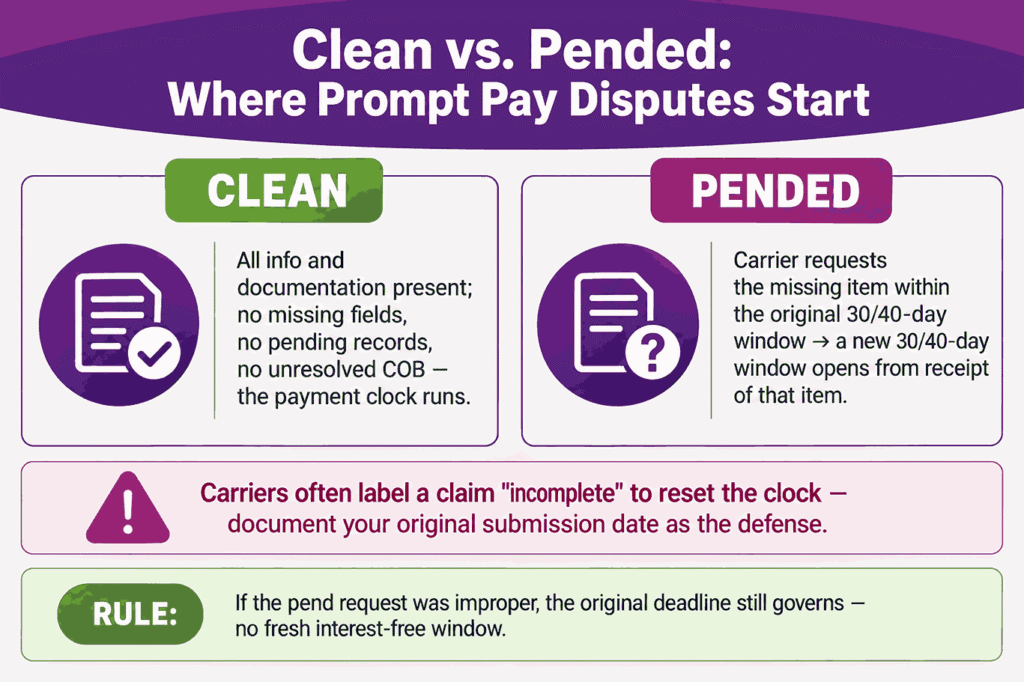 Clean vs. Pended Where Prompt Pay Disputes Start