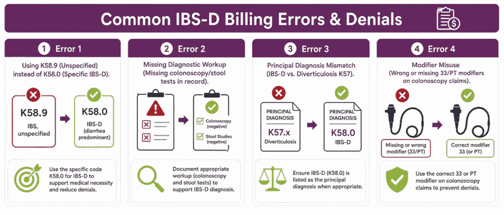 Common IBS-D Billing Errors & Denials
