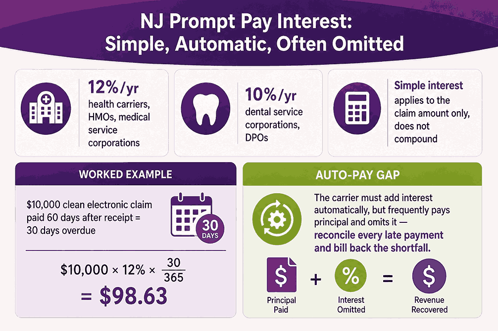NJ Prompt Pay Interest Simple, Automatic, Often Omitted