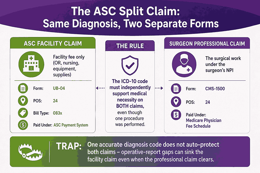 The ASC Split Claim Same Diagnosis, Two Separate Forms