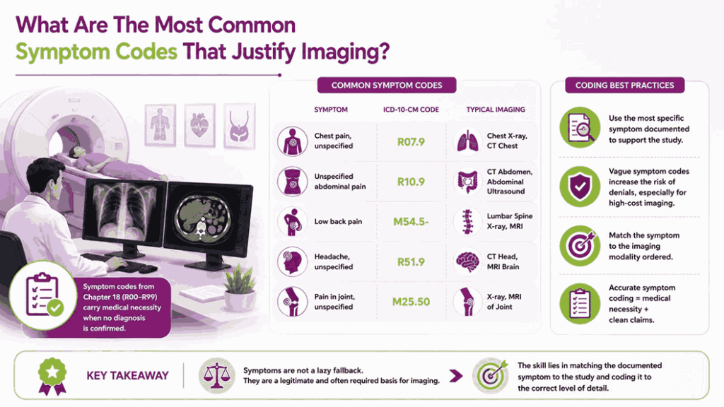 Common Symptom Codes That Justify Imaging