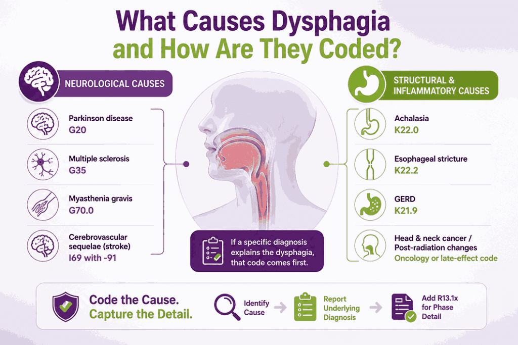 What Causes Dysphagia and How Are They Coded