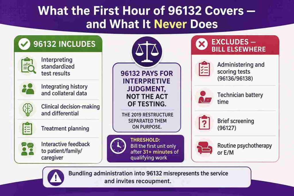 What the First Hour of 96132 Covers - and what it it never Does