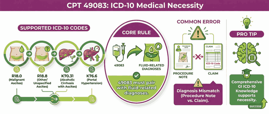 CPT 49083 ICD-10 Medical Necessity