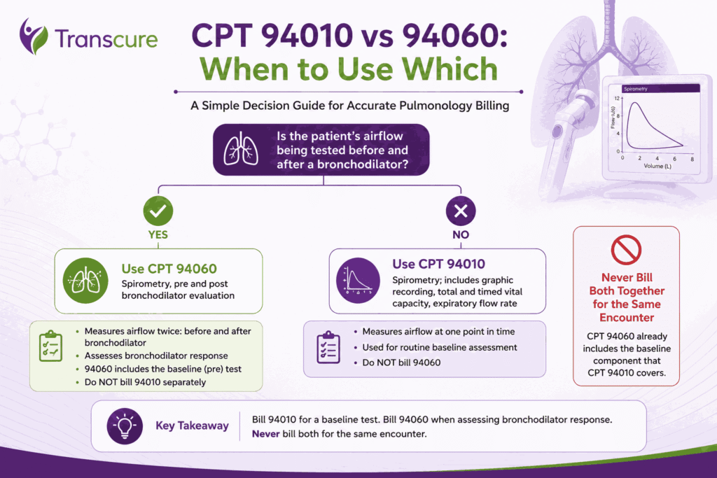 CPT 94010 vs94060: When to use which