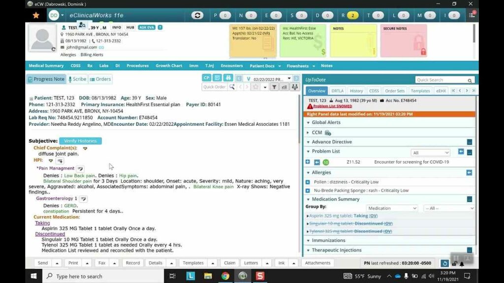 Clinical Documentation and EHR Features