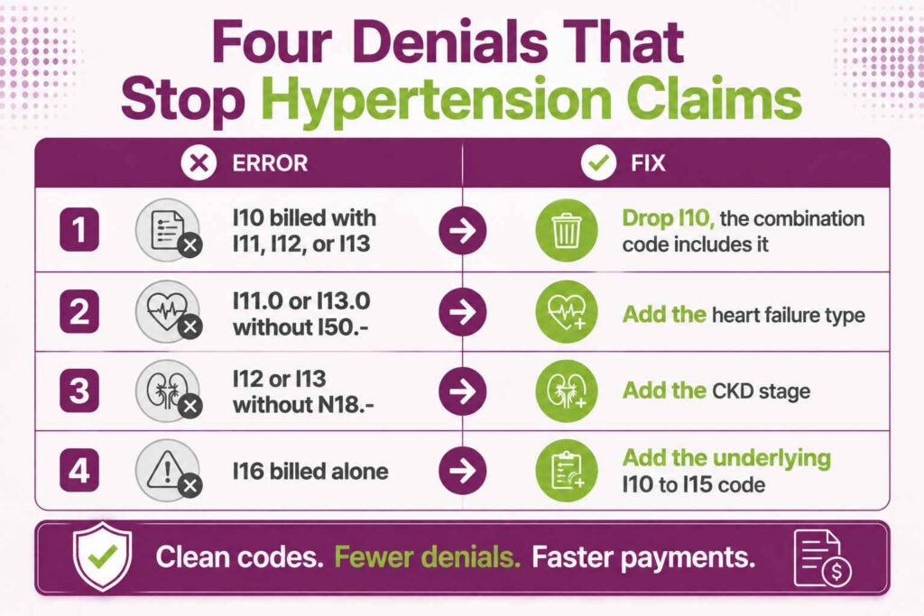 Four Denials That Stop Hypertension Claims
